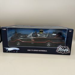 MATTEL HOT WHEELS ELITE 1966 TV SERIES BATMOBILE 1:18 SCALE L7130 NEW and sealed