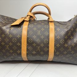 Louis Vuitton Keepall 55 Monogram Canvas Duffle Bag
