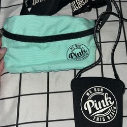 Pink Fanny Pack And Water Holder. 