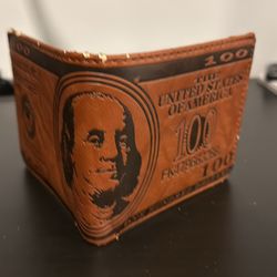 Hundred Dollar Leather Wallet