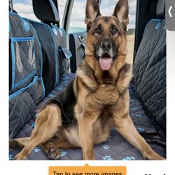 Git-Go Dog Back Seat Extender - Non Slip, Waterproof Hard Bottom Car Seat Cover for Dogs Up to 200 lbs 