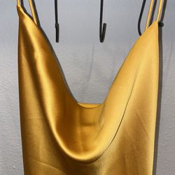 Yellow/Gold Formal Strappy Back Gown