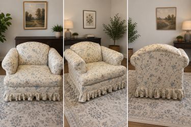Vintage Floral Accent Chair