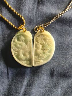Phoenix & Dragon couples necklace