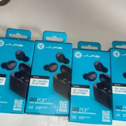 4 JLab Go Air Pop True Wireless Bluetooth Earbuds & Charging Case -