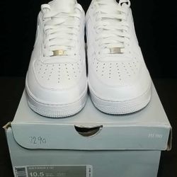 Size 10.5 - Nike Air Force 1 Low '07 White
