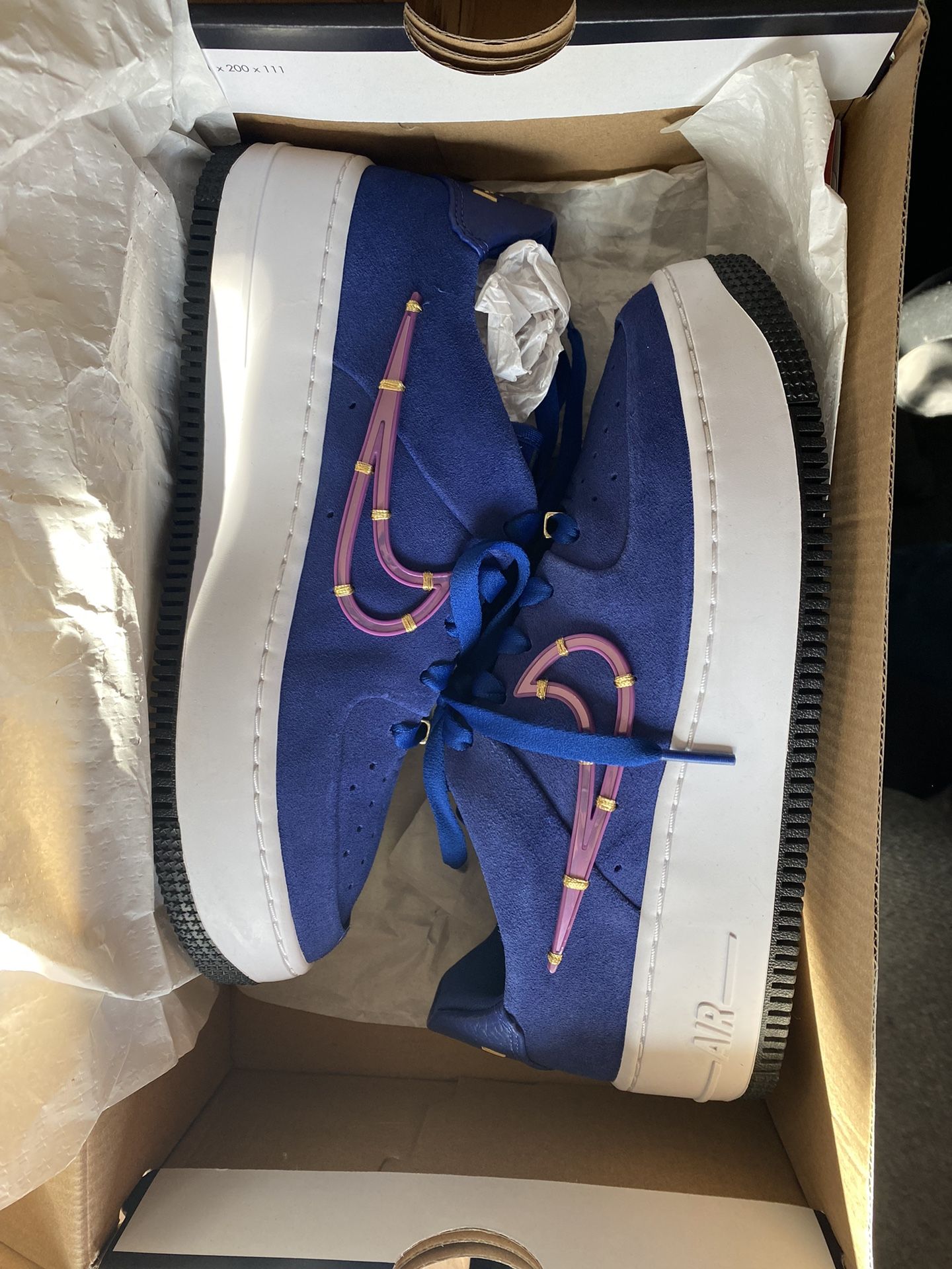 Nike Air Force 1 Sage Low Deep Royal Blue Women Size 7