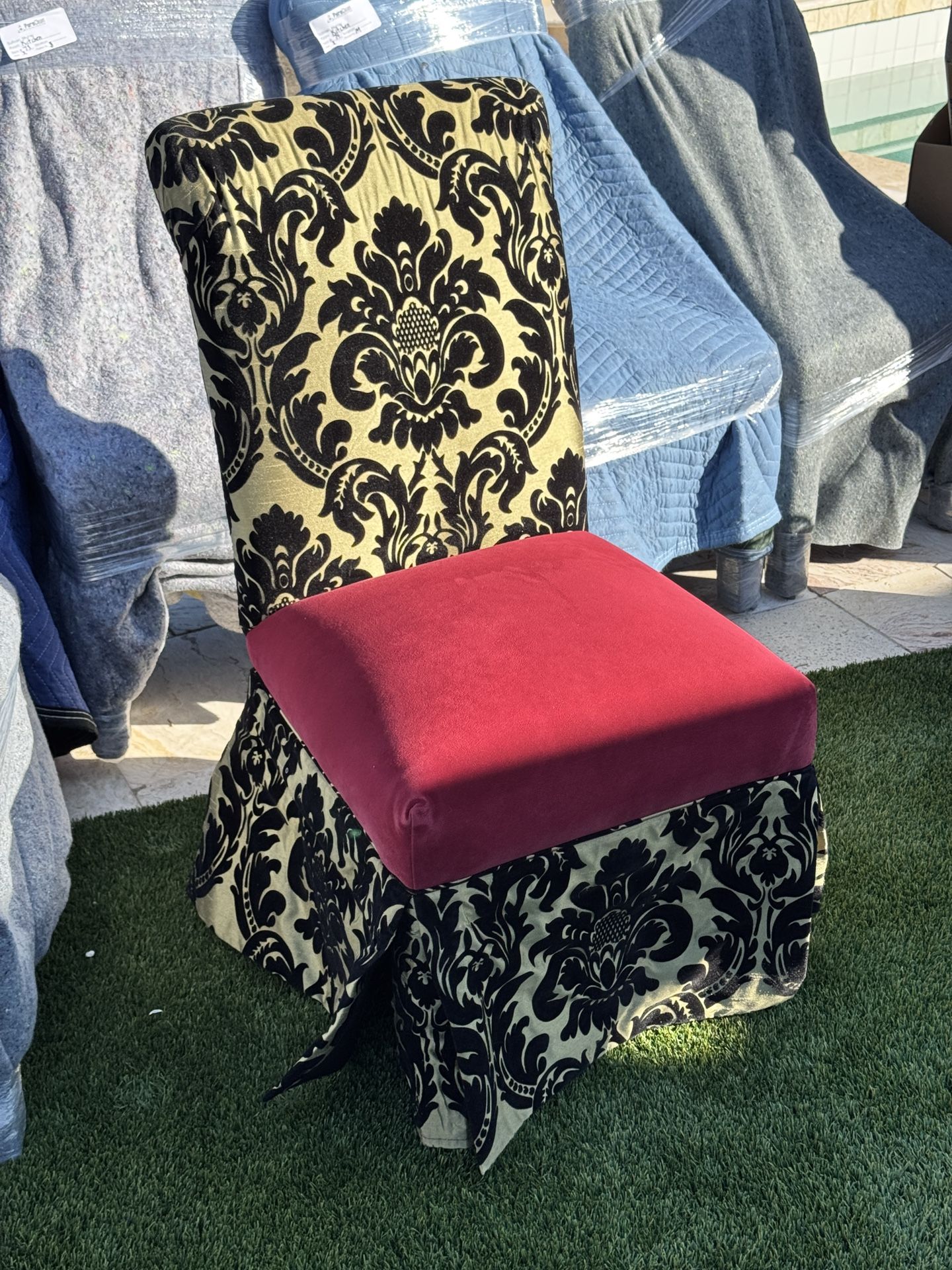 Set Of 7, Upholstered Parsons Chairs