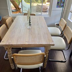 4 Cane Cesca Dining Chairs
