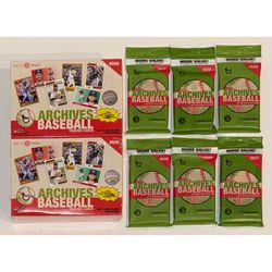 2020 Topps Archives Baseball Mega Boxes + Value Packs  ~ 2 Box + 6 Pack Lot ~