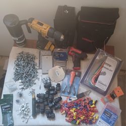 Dewalt Drill Toolbox Plus Other Items