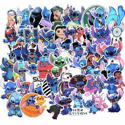 100+ Stitch Stickers for laptop luggage waterbottle car phone