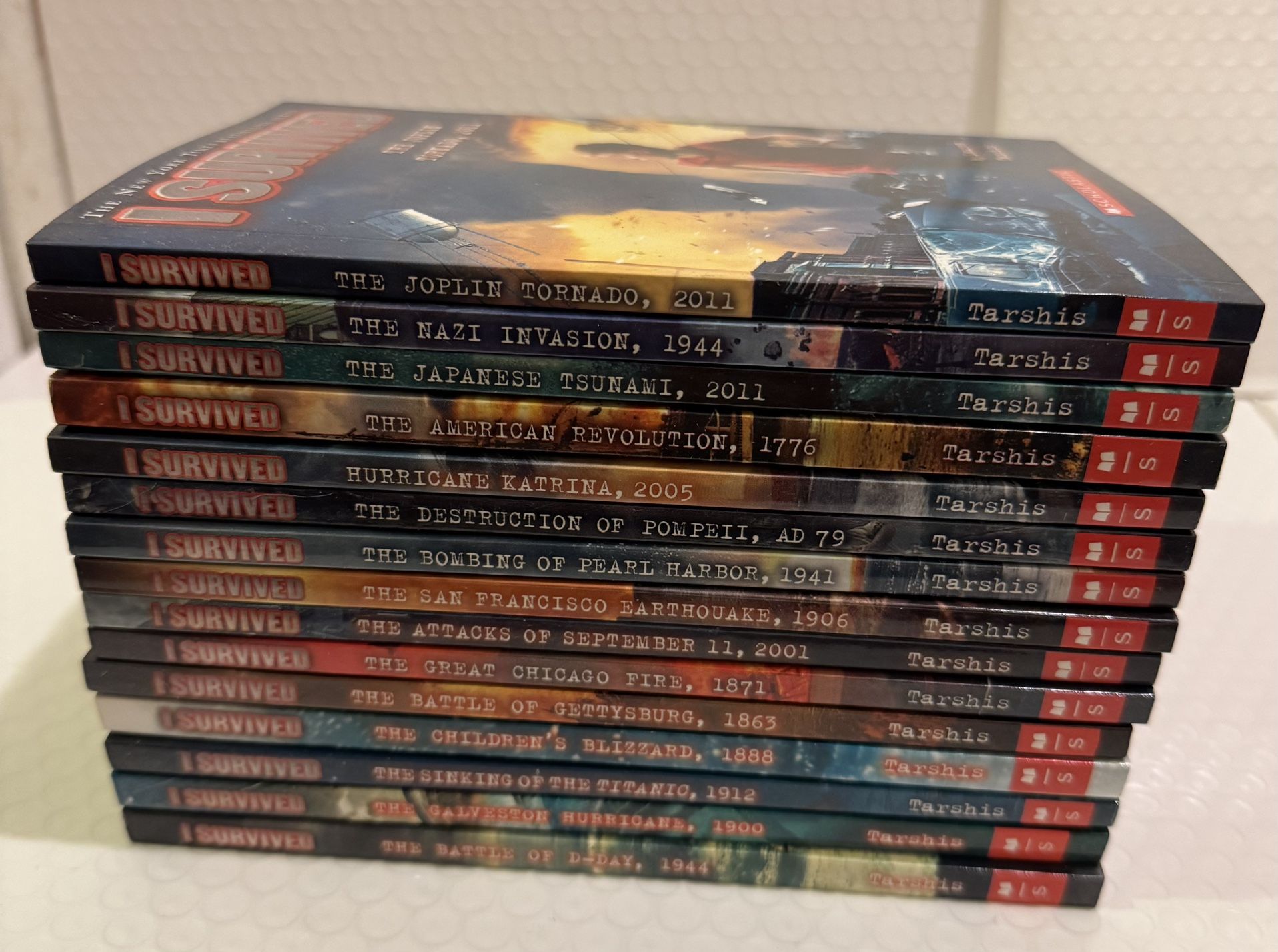 I SURVIVED Paperback Books Set, Lot of 15, Historical, Lauren Tarshis