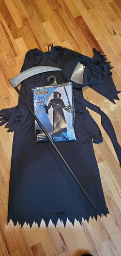 Kids 6-8yr grim reeper Halloween costume