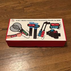 10 In 1 Motion Control Game Accessories Bundle For Nintendo Switch