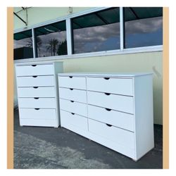 8 and 5 drawers dresser/ Five and eight drawers dresser
