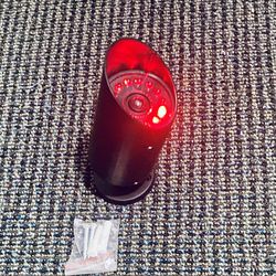 Fake Security Camera With Flashing Red LED Light And Mounting Hardware