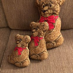 Vintage Three Home Made Bears 