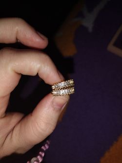 Diamond hoop gold earrings