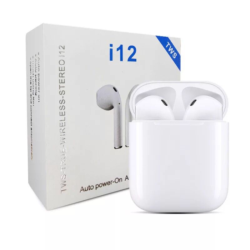 i12 Wireless Earphones TWS 5.0 Headphone Bluetooth for Apple, Android