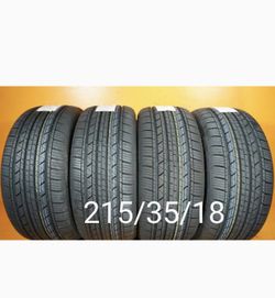 4   New Tires   For Sale   215/35/18      We Service Motorcycle Tires