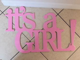 Baby Shower “It’s a Girl” Decoration Set