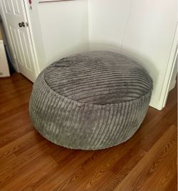 Lounge & Co. Jumbo Foam Lounger – Gray – 50" Diameter