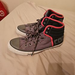 Gray/Black/Pink Converse Size 10 M