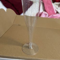 100 Plastic Disposable Champagne Flutes
