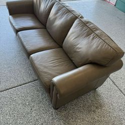 comfy leather couch 