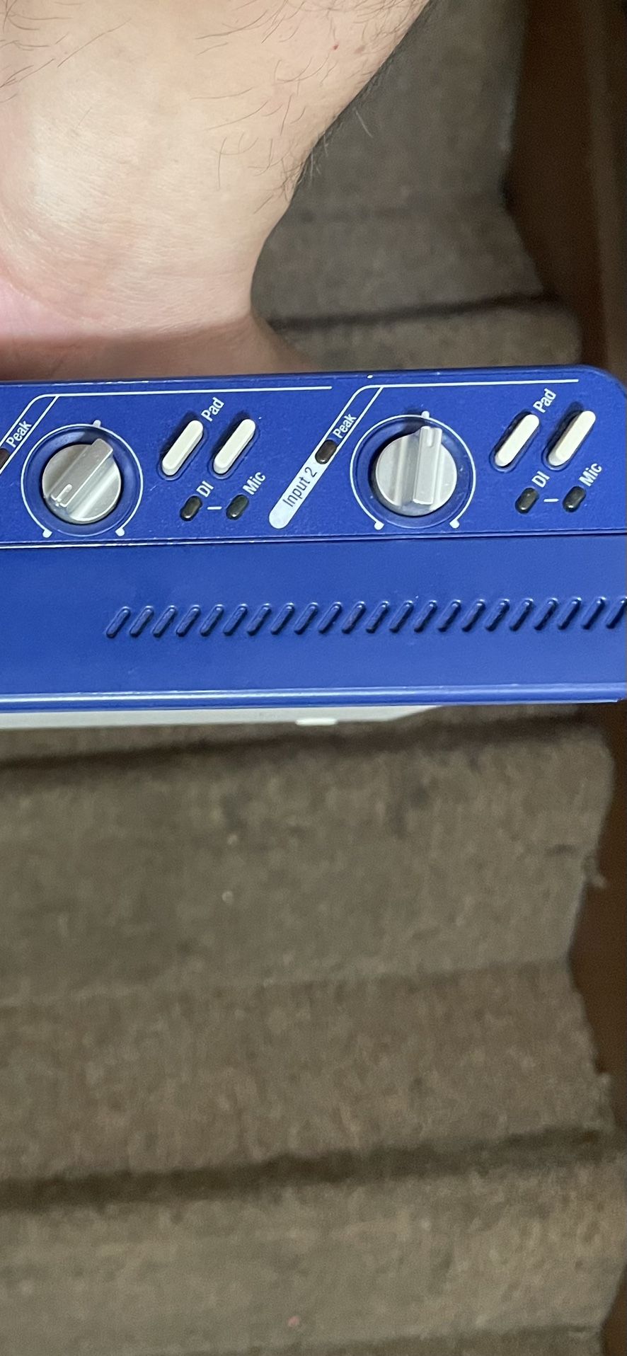 Compact audio mixer with multiple controls. Digidesign M Box 2