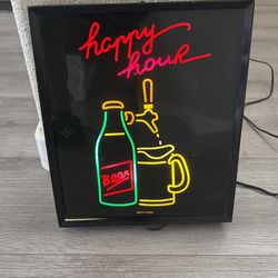 Happy Hour Beer Tap Sign