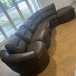 Italian leather couch