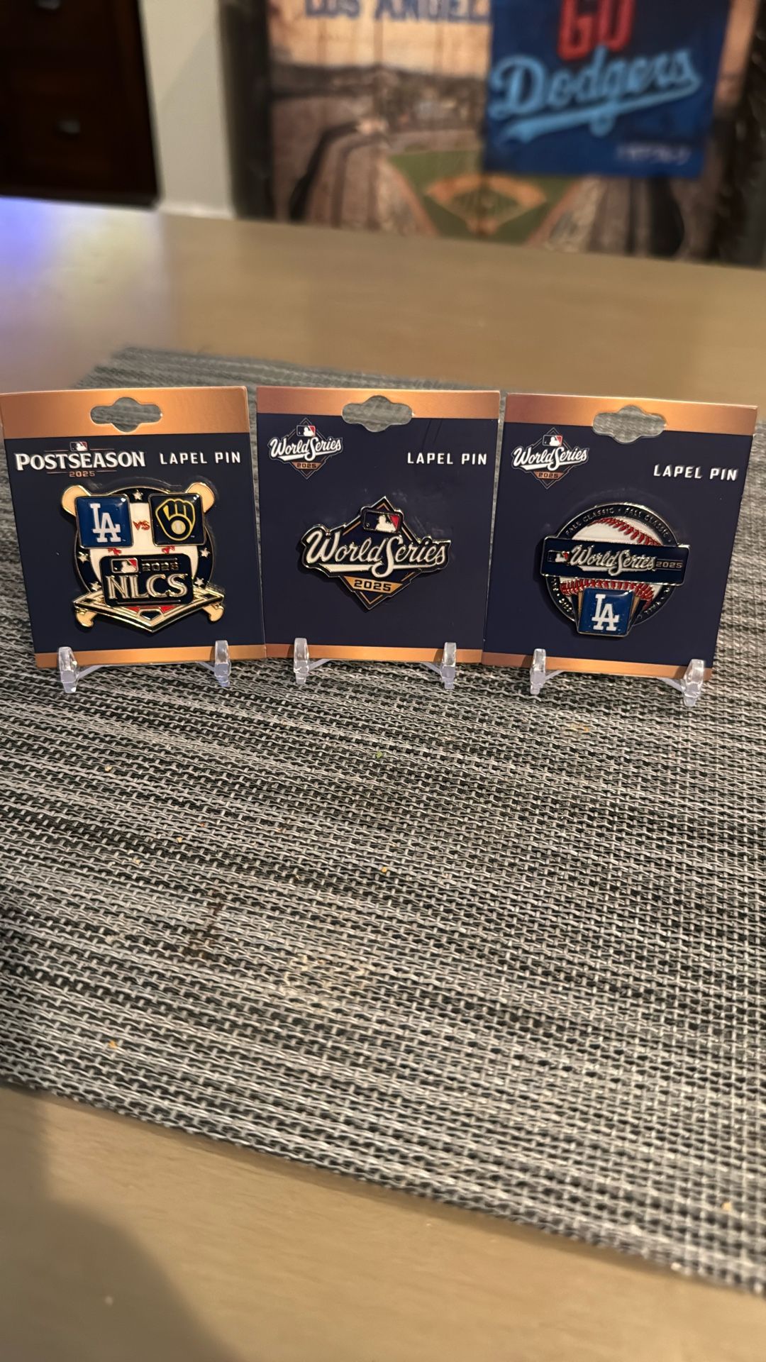 2025 Dodger NLCS & World Series Pins