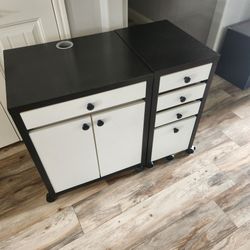 IKEA file cabinet and printer stand