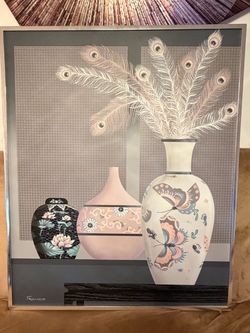 Painting On Canvas Vases