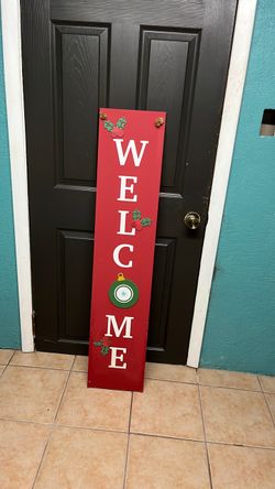 Christmas Welcome Porch Sign