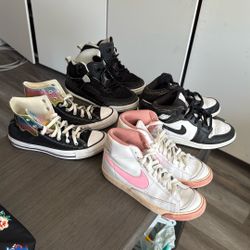 Jordan, Nike & Converse Shoe Combo Size:6Y