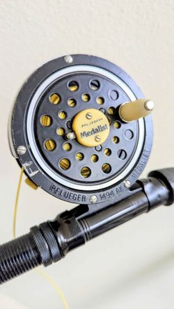 Vintage fly reel and rod