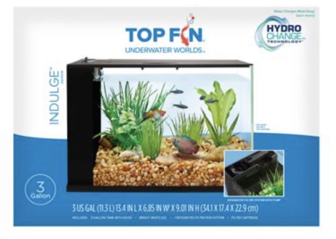 3 gallon aquarium fish tank pecera