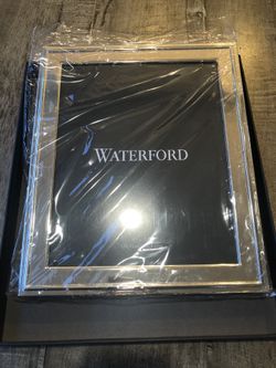 Waterford Heritage Photo Frame New In Box Silver 8” X 10”