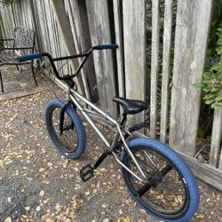Cult Custom Blue And Siliver Bmx Bike