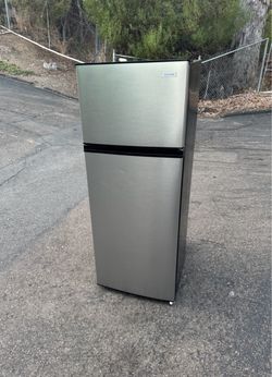 Mini fridge 7.2 cubics taller 2 door refrigerator stainless steel (free local delivery)