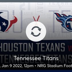 Titans @ Texans 01/09
