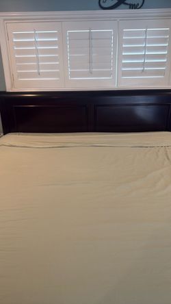 Cherrywood Sled King Size Bed Frame