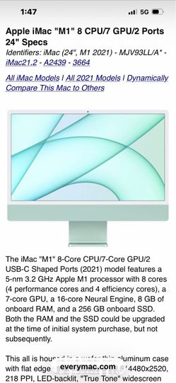 iMac M1