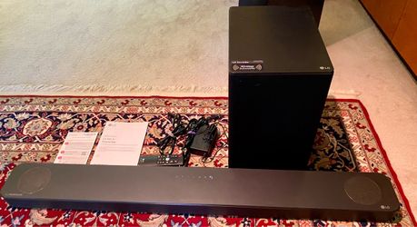 LG SN8YG Wi-Fi Sound Bar with Wireless Subwoofer