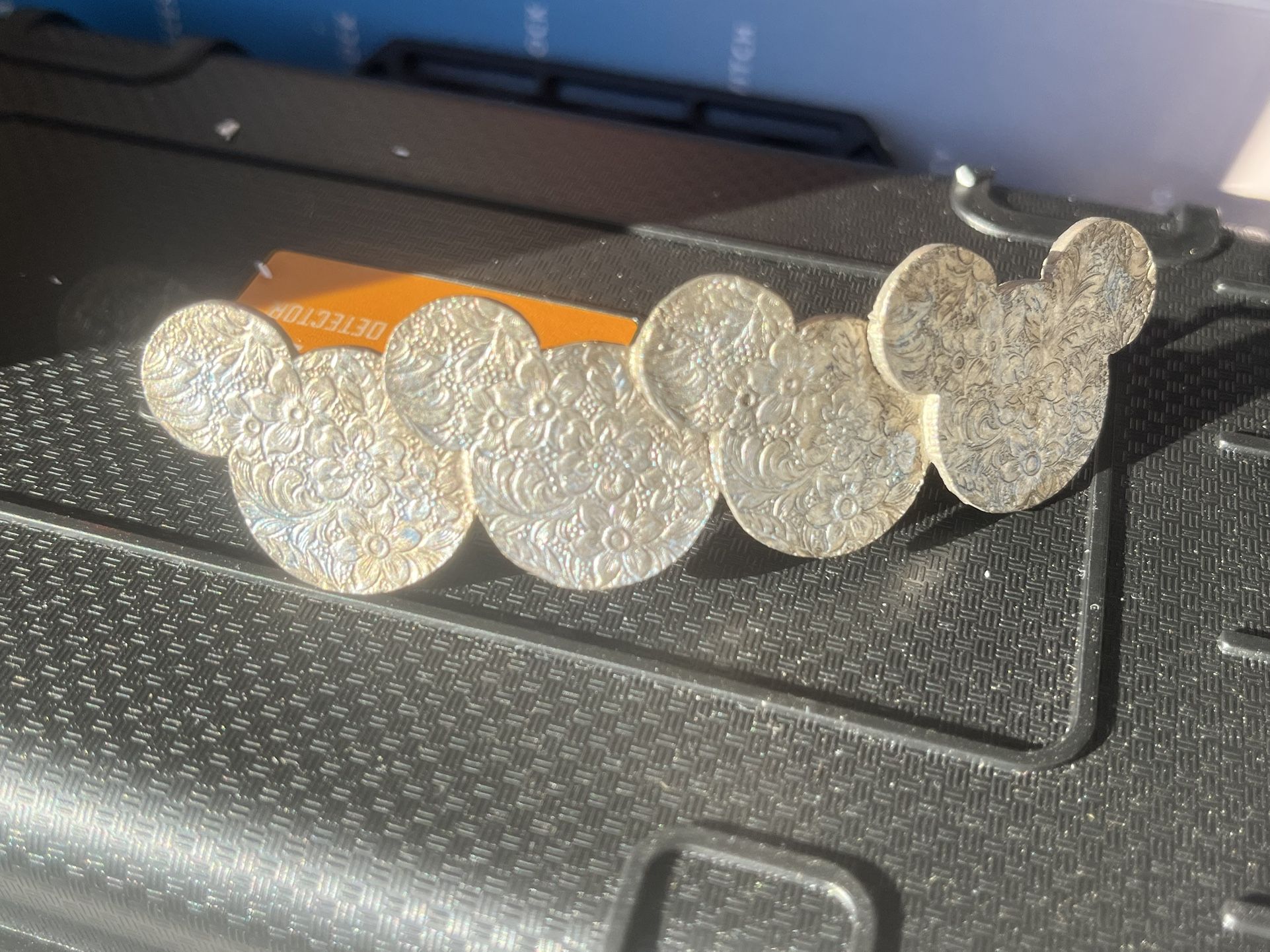 Vintage Disney Floral 4" Hair Clip Classic Mickey Mouse Ears MADE IN FRANCE