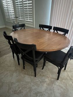 Ethan Allan table & 6 chairs