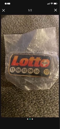NEW Vintage 80's Washington Lotto Pin Wrapped In Plastic